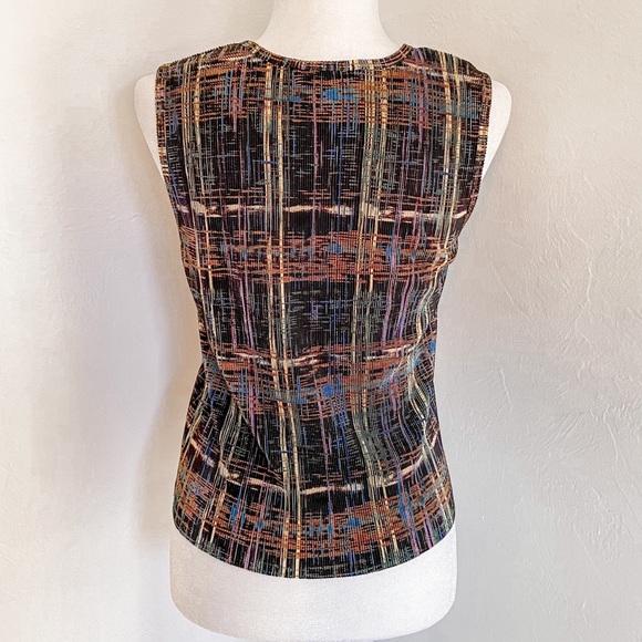 Plisse Vintage 90’s Cropped Pleated Tank Top - Picture 4 of 9